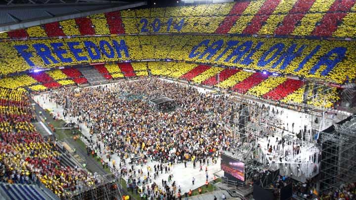 Nou Camp'ta 'Katalonya'ya zgrlk' konseri