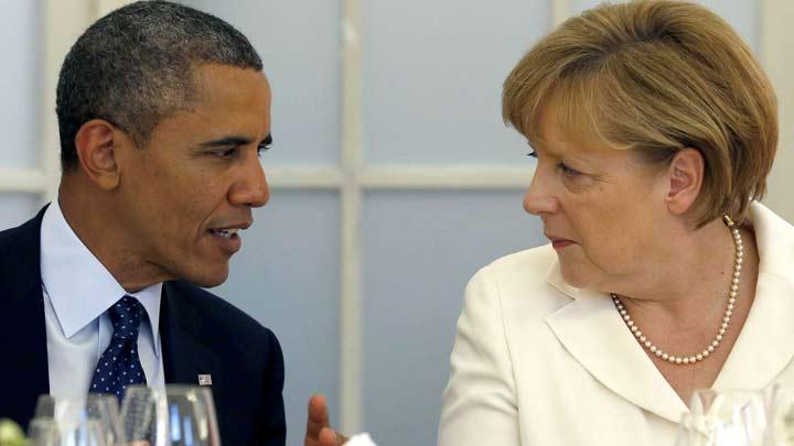 Merkel, Obama ile dinleme skandaln grecek