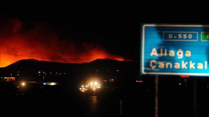 Aliaa'da korkutan yangn