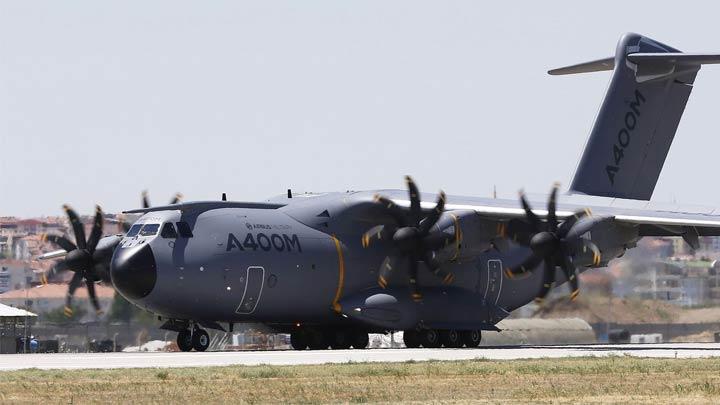 A400M Kayseri'den Fransa'ya utu