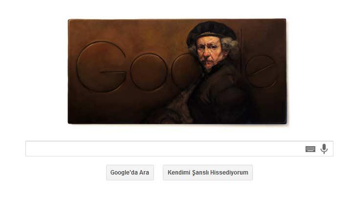 Google'dan Rembrandt Doodle'