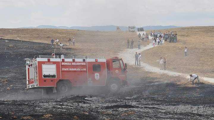 Antik Kent'te korkutan yangn