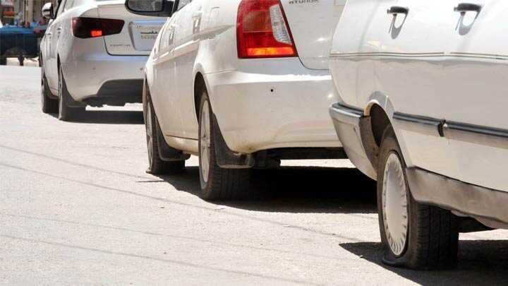 Gaziantep'te 35 otomobilin lastikleri kesildi