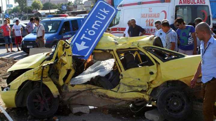 Mersin'de trafik kazas