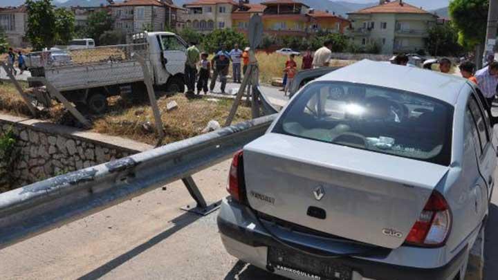 Denizli'de trafik kazas