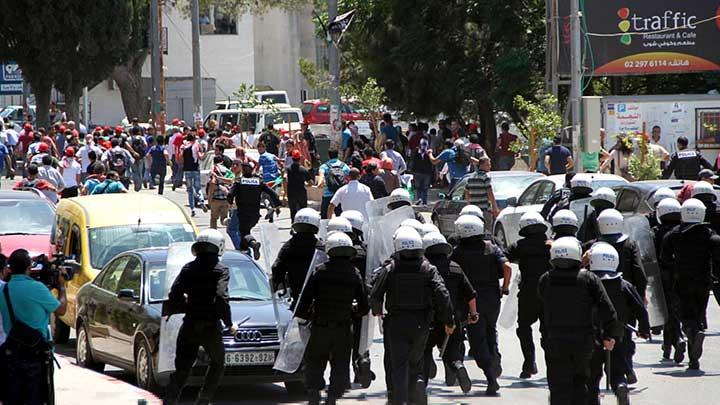 Ramallah'ta bar grmelerine protesto yry