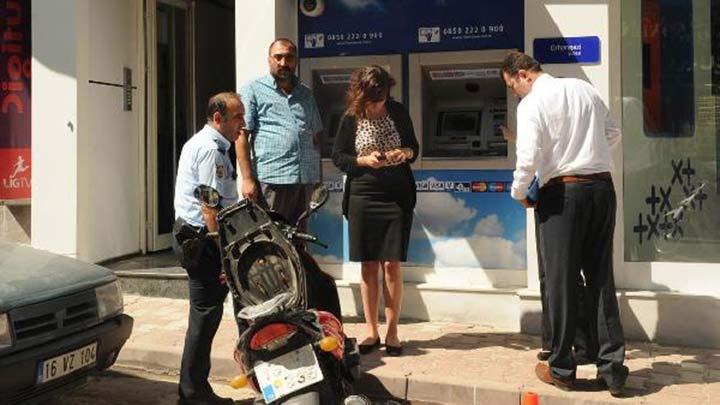 Bankalara kzp ATM'yi yakmaya alt