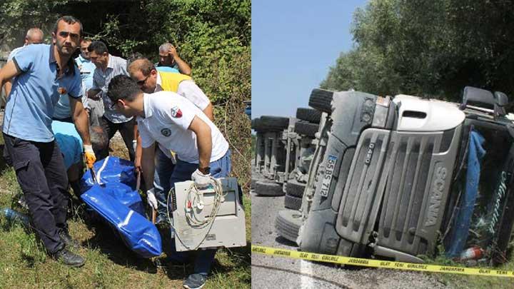 Samsun'da TIR kazas