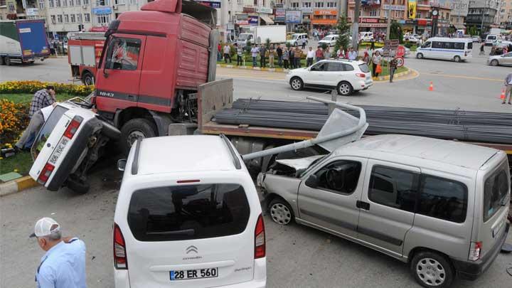 Bu kazada yaralanan bile olmad