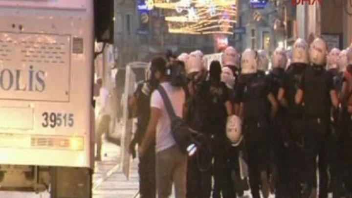 Taksim'de polis mdahalesi