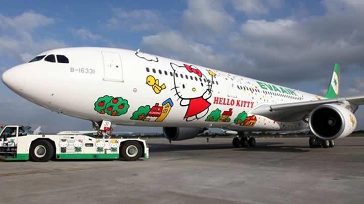 Tayvanl Eva Air, 'Hello Kitty' ile ABD'ye uacak 