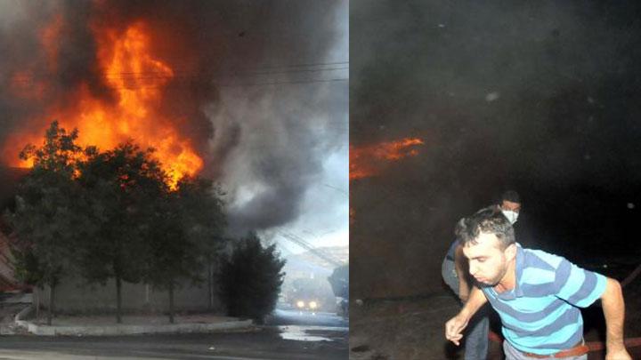 Gaziantep'te fabrika yangn