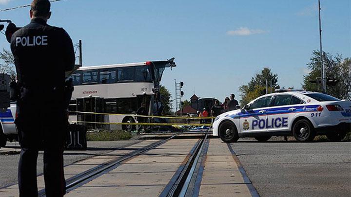 Kanada'da tren kazas