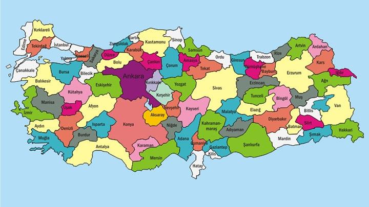 Trkiye haritas deiiyor
