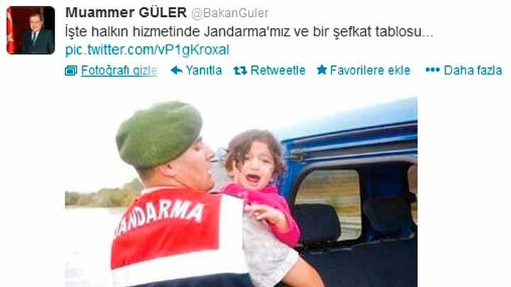 Bakan Gler'i duygulandran tablo