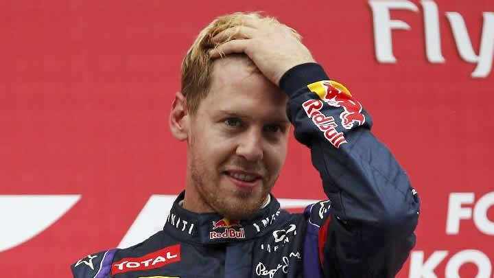 Vettel otu bir kere