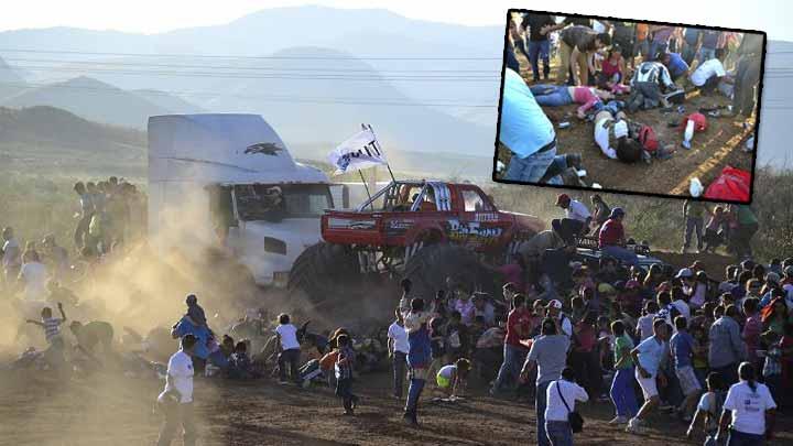 Meksika'da Canavar Kamyon ezdi: 8 l