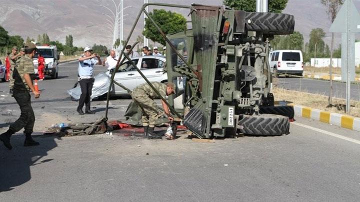 Kilis'te askeri ara kaza yapt