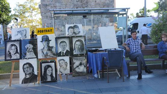 Sanat Sokanda tezgah ilesi