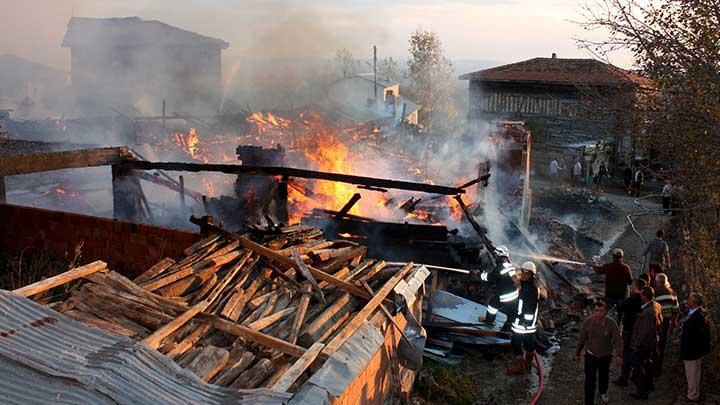 Kastamonu'da korkutan yangn