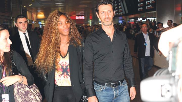 Serena Williams sevgilisiyle stanbulda