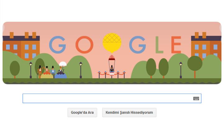 Google, ilk paratle atlayn 216'nc yldnmn doodle yapt