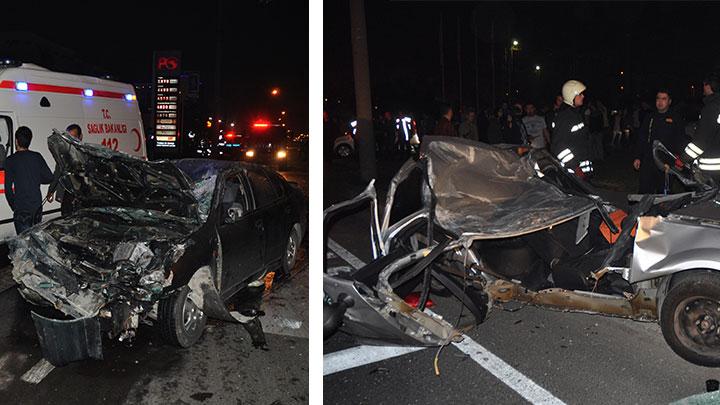 Edirne'de trafik kazas: 2 l, 4 yaral