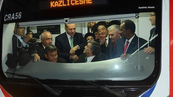 Marmaray'da  ilk sefer