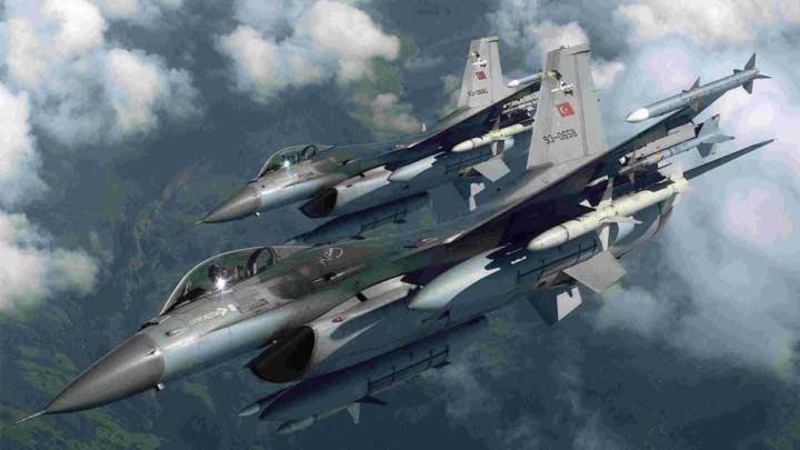 F16'lardan Rus sava uana takip