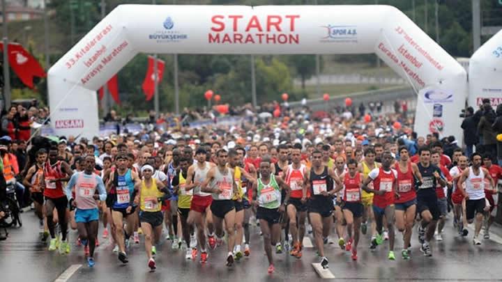 stanbul'da maraton heyecan