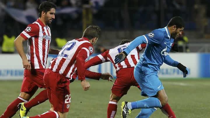 Zenit: 1 Atletico Madrid: 1