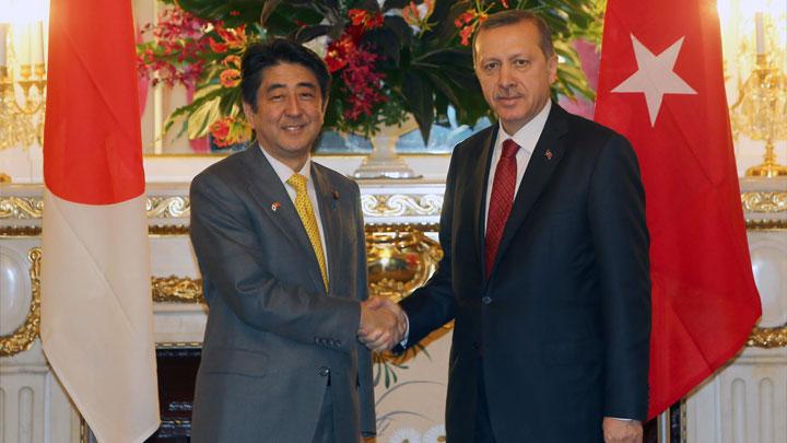 Erdoan Japonya Babakan Abe ile bir araya geldi