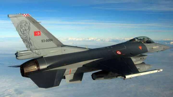 F 16lar Suriye ua iin alarm verdi