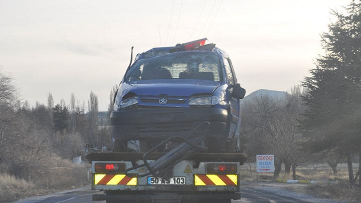 Nevehir'de askeri ara takla att