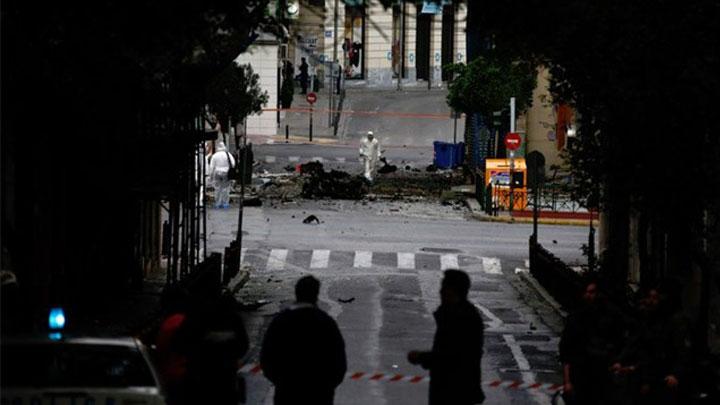 Yunanistan Merkez Bankasna bombal saldr