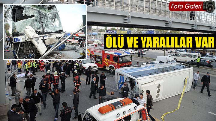 Ankarada otobs kazas