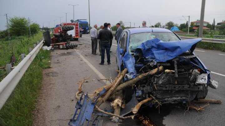 Edirne'de korkun kaza