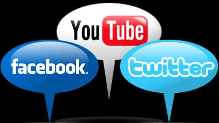 Twitter, Facebook ve Youtube iin AYMye bavuru