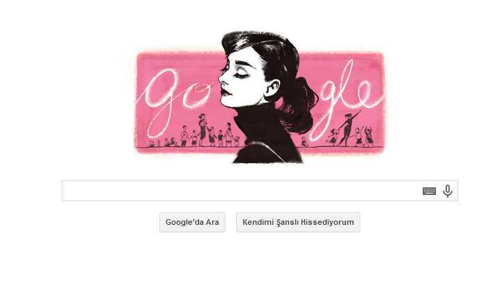 Audrey Hepburn doodle oldu (Audrey Hepburn kimdir")