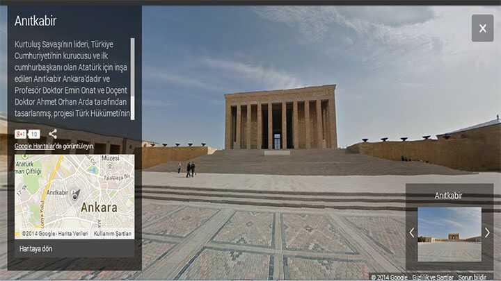 anitkabir  google  sanal tur  streetview fotoraflar resimleri