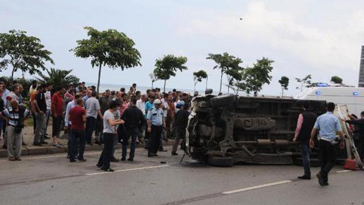 Trabzon'da zincirleme kaza