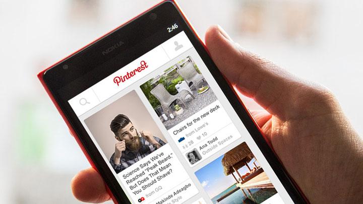 Pinterest Windows Phonea geldi