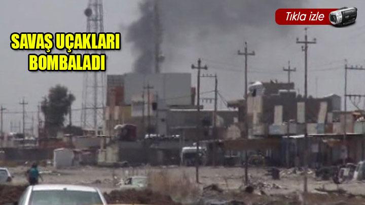 Irak uaklar bombalad, Musuldan dumanlar ykseliyor