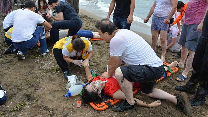 Ordu'da iki kz karde kalp masajyla hayata dnd