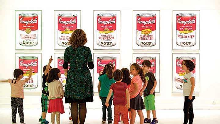 ocuk ve genlere Andy Warhol eitimi