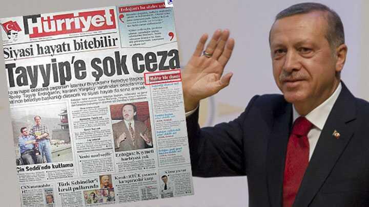 Hrriyet, Erdoan iin 'muhtar bile olamaz' demiti!