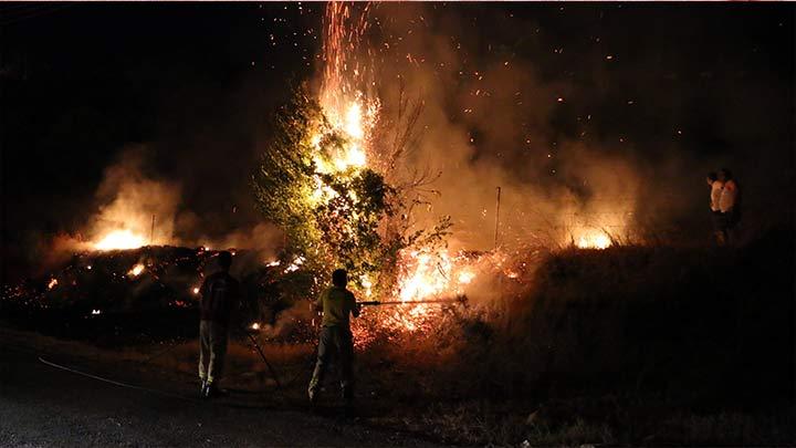 Marmaris'te korkutan yangn!