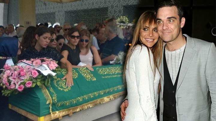 Robbie Williams ve Ayda Field, cenazeye katlamad