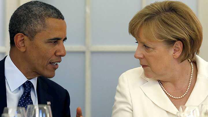 Obama, Merkel ile Ukrayna'y grt