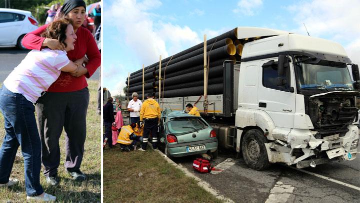 Bolu'da TIR ile otomobil arpt: 2 l